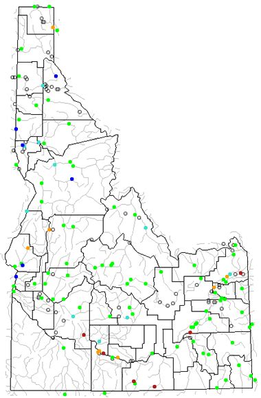 Map Of Idaho Lakes Streams And Rivers