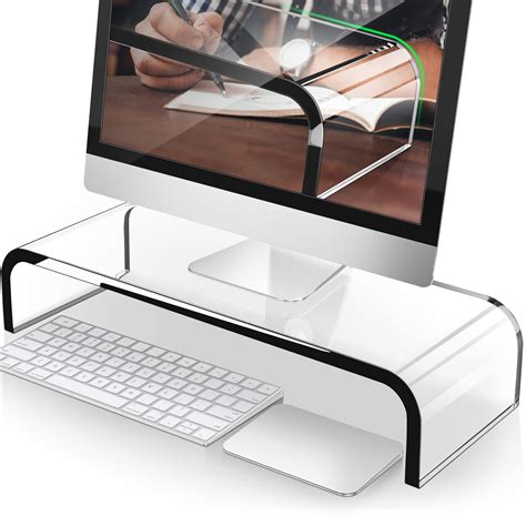 Buy Abovetek Premium Acrylic Monitor Stand Custom Size Monitor Riser