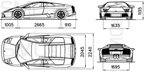 Blueprints were used in creating of original 3d models in hum3d store. automobile blueprints | Car Blueprints Lamborghini ...