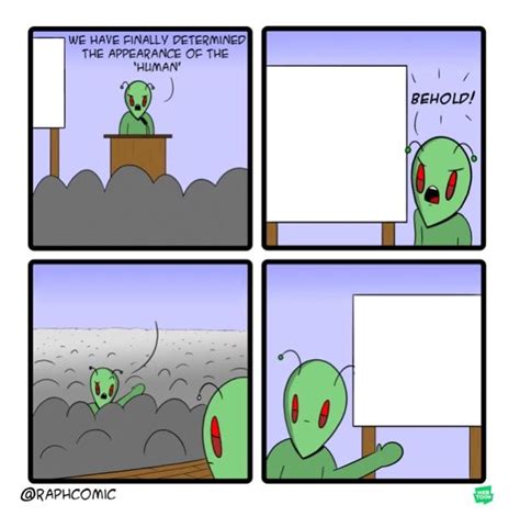 The meme template of ancient aliens. Blank template alien comic meme : MemeEconomy