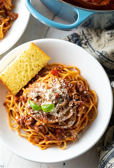 Nana S Best Meat Sauce With Spaghetti Recipe A Spicy Perspective
