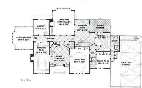 First Floor Mansion Floor Plan Luxury Floor Plans House Plans Mansion