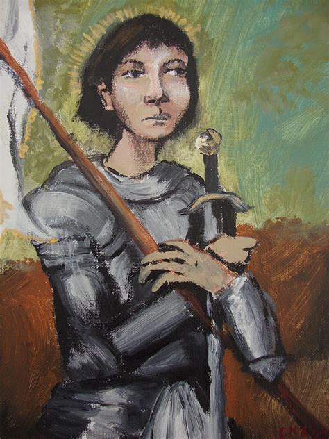 St Joan Of Arc Painting By Charlene Leger Fine Art America