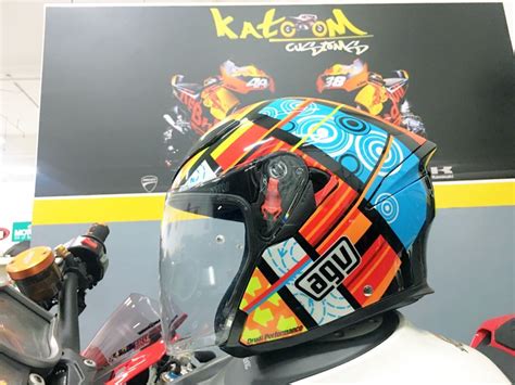 Agv K5 Jet Elements Open Face Helmet Calentino Rossi Motorcycles