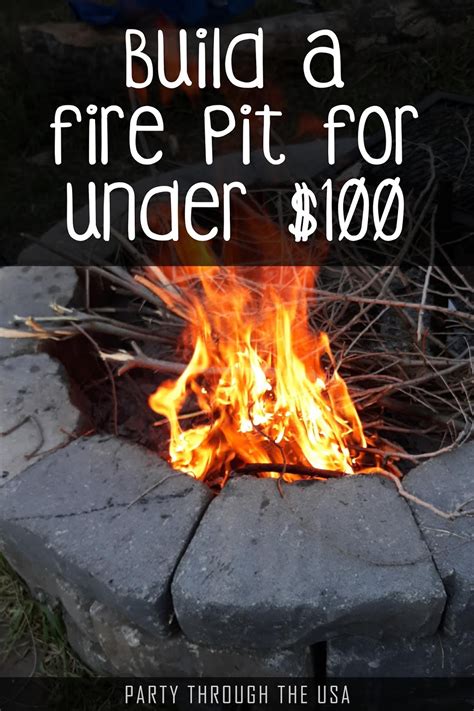The fire pit has a simple finish that is attractive to match any outdoor living space decor. How to Build a Fire Pit for Under $100