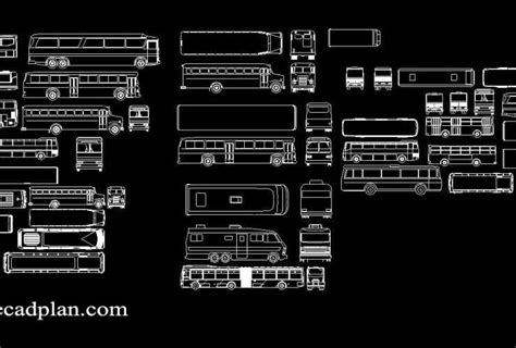 Buses Cad Block Archives Free Cad Plan