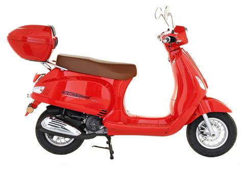 50cc Scooter Buy Direct Bikes Milan 50cc Scooters Red