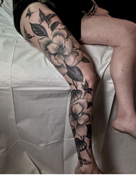 54 exquisite flower tattoos for the leg blossoming beauty psycho tats
