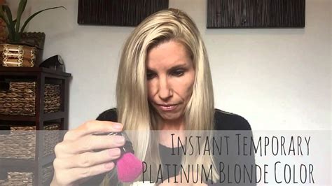 Instant Temporary Platinum Blonde Hair Color Youtube