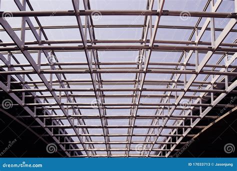 Modern Building Steel Framework Stock Image Image Of Metal Ceiling