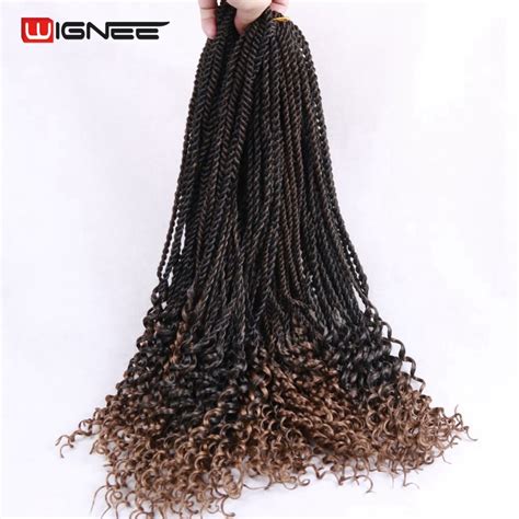Wignee Curly Senegalese Twist Crochet Braiding Synthetic Hair
