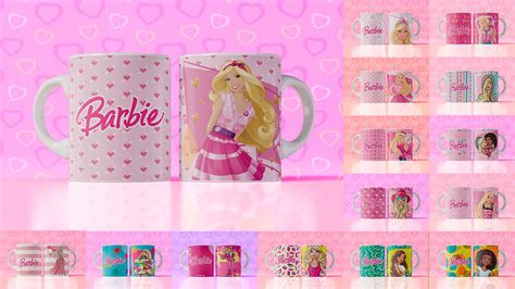 Plantillas Para Sublimar Tazas De La Pelicula Barbie Con Editables My
