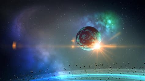 Planet In Space Loop Stock Motion Graphics Motion Array