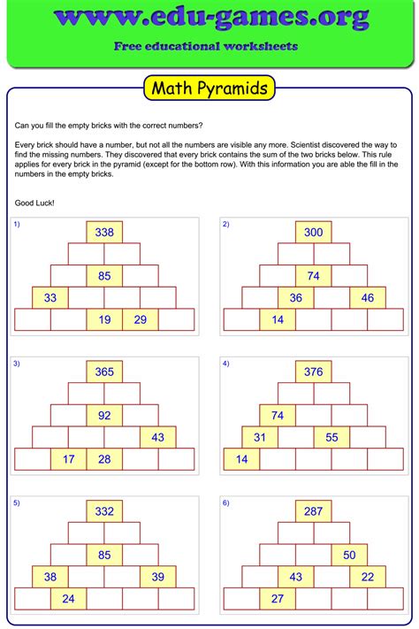 Math Puzzle Worksheets Math Puzzles Printable For Learning Activity