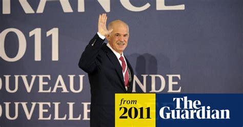 Papandreou Shows No Regret As He Faces A Grilling From Sarkozy And Merkel Eurozone Crisis