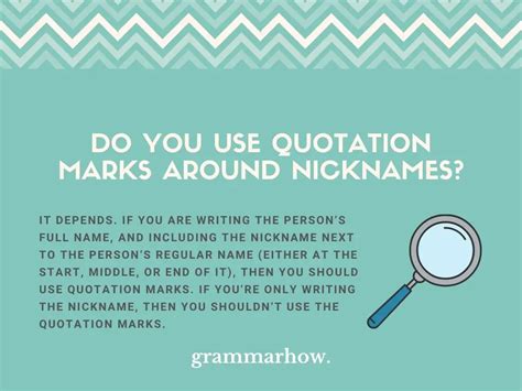 Do You Use Quotation Marks Around Nicknames Examples