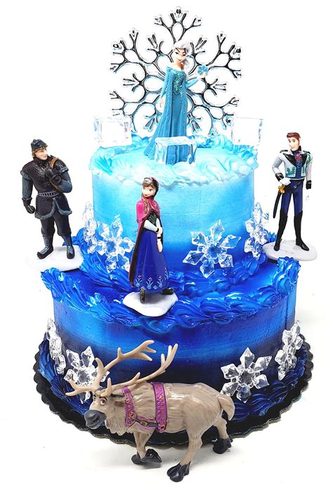 Buy Winter Wonderland Princess Elsa Frozen Birthday Cake Topper Set