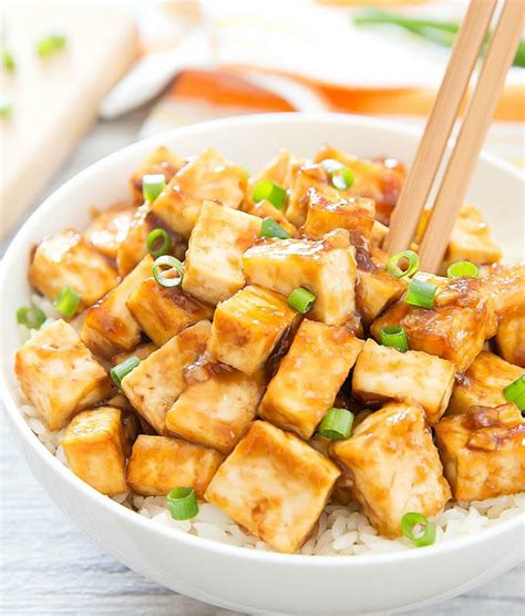 This delicious, healthy version uses ground turkey to cut saturated fat and calories and adds mushrooms for extra veggies. Crispy Baked Garlic Tofu - Kirbie's Cravings