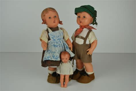 rubber toy dolls by hümmel goebel western germany retro station