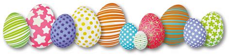 Colorful Easter Eggs Png Clipart Courtlough