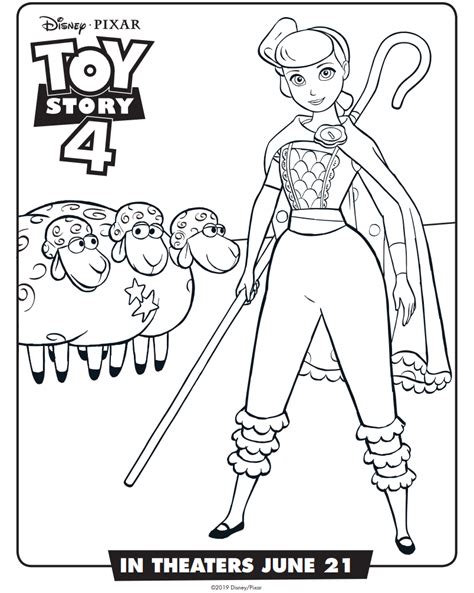 There are appropriately many online printable toy story 4 bo peep coloring pages that you can have a blast offering them to your children. Bo Peep Toy Story 4 Coloring Page - Free Printable ...