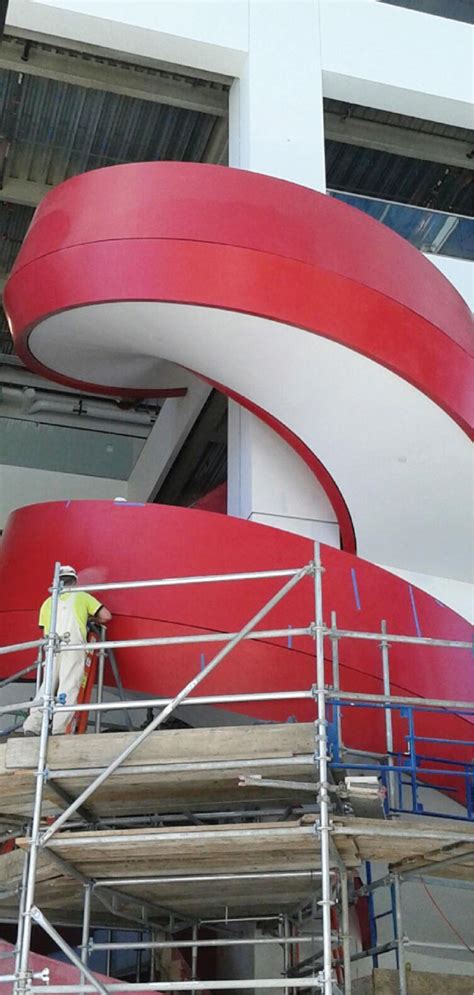 Krion™ Spiral Staircase Featured In Z Clip Fabrication Work