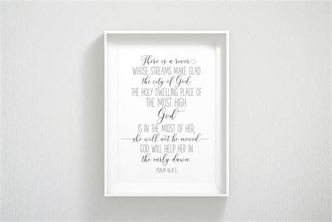 God Is In The Midst Of Her Psalm 464 5 Bible Verse Etsy