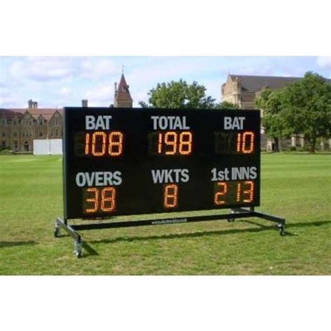 Premier Electronic Cricket Scoreboard 3m X 15m Net World Sports