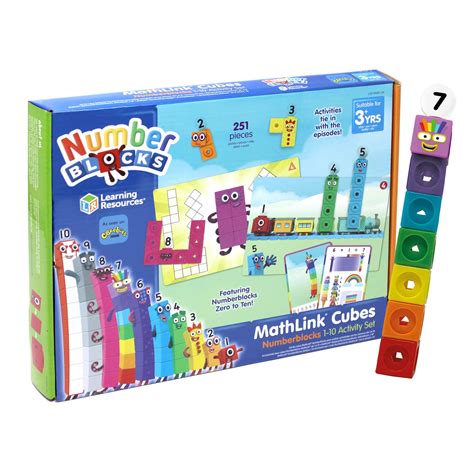Learning Resources Lsp0949 Uk Mathlink Cubes Numberblocks 1 10 Activity