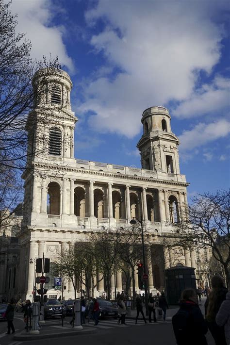 Church Of Saint Sulpice Paris France Editorial Stock Photo Image Of