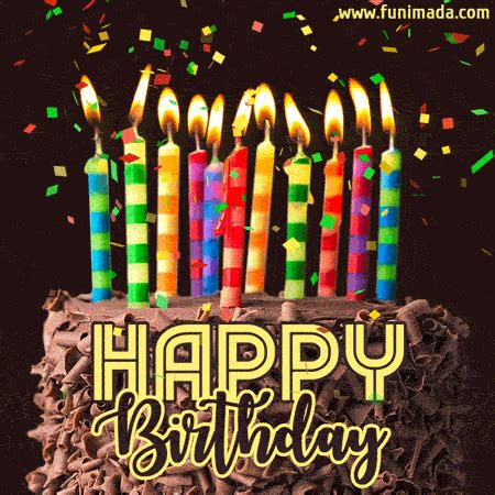 Happy birthday cake 3d element. Download Gif Birthday Cake With Candles | PNG & GIF BASE
