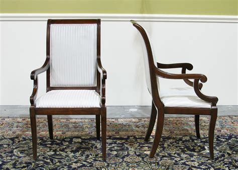Transitional Upholstered Mahogany Dining Room Chairs