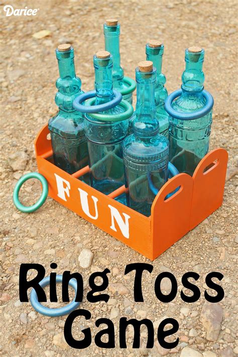 12 glass or plastic bottles. DIY Ring Toss Game: Make Your Own From Live.Craft.Love
