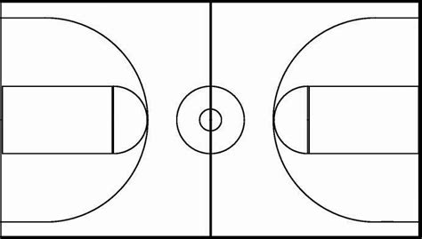 Basketball Court Stencil All Basketball Scores Info