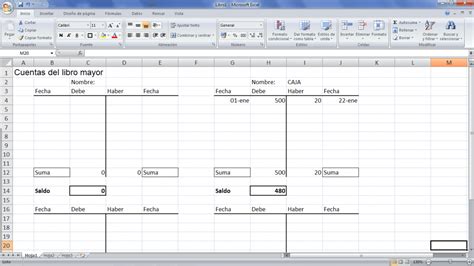 Libro Mayor Contabilidad Plantilla Excel Excel Contabilidad Y Tic