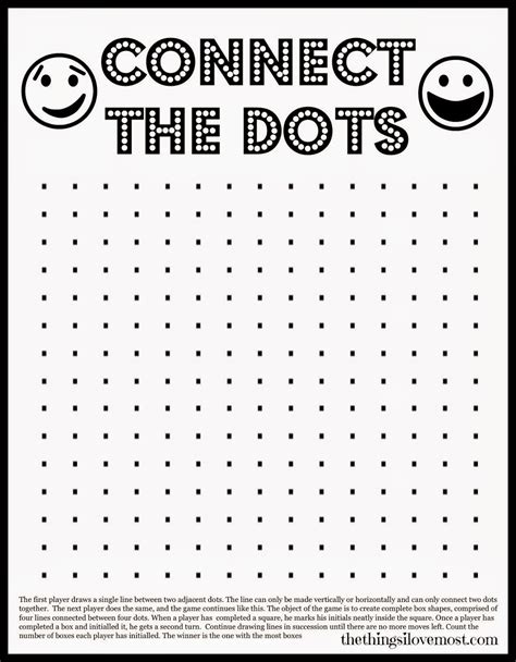 We've got games that can be played anytime, anywhere, with no game boards required. Universal printable dot game | Pierce Blog