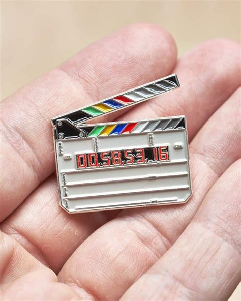 Clapperboard Film Cinema Movie Enamel Lapel Pin Perfect For Enthusiasts