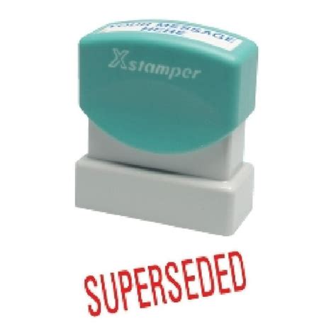 Xstamper Superseded Red Xst 5013660 Educational Resources And