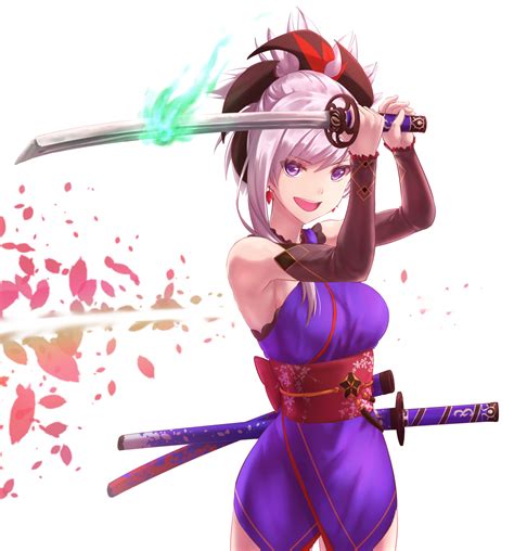 Saber Miyamoto Musashi Fategrand Order Image By Sirohito