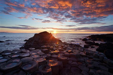 Sunset Over The Giants Causeway Photograph By Gareth Mccormack
