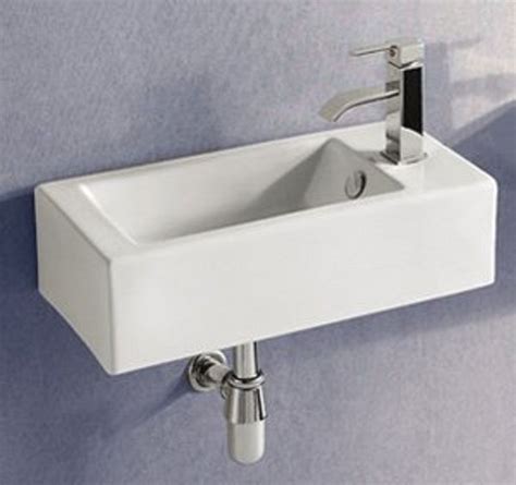 Sleek and contemporary, the concorde vessel sink features a fresh look for classic white ceramic, in a true minimalist fashion. Small sink for powder room | Small bathroom sinks, Wall ...