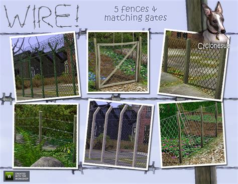 The Sims Resource Barbed And Chickenwire Fences