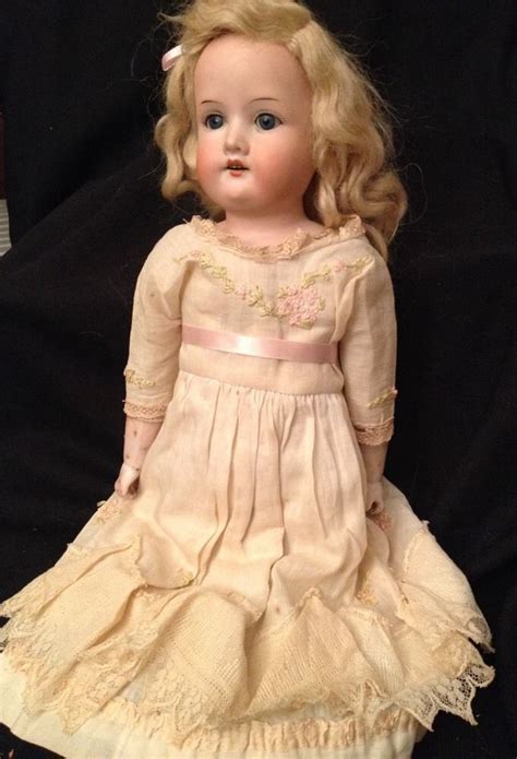 20 armand marseille 370 antique german bisque doll blonde original dress and body antique dolls