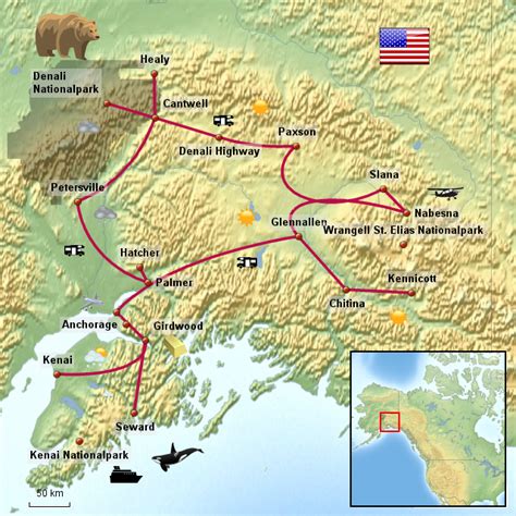 Stepmap Alaska Landkarte Für Usa