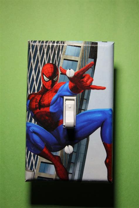 Spiderman Comic Book Superhero Light Switch Plate By Comicrecycled 7