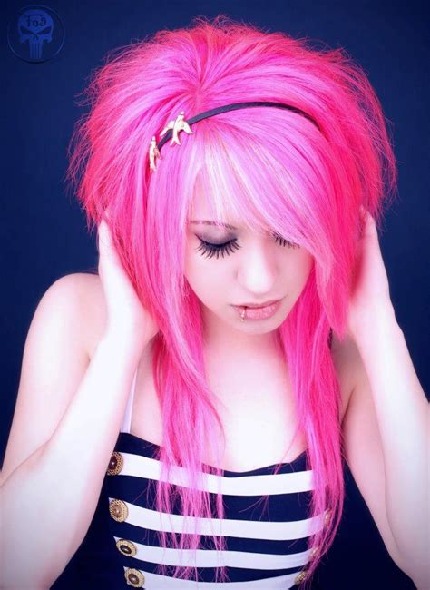 Pink Hair Emo Scene Hair Cute Scene Hair Pink Hair