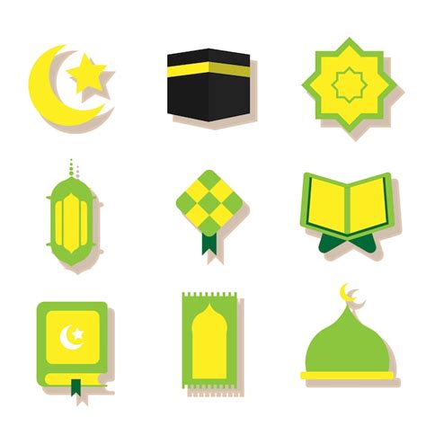 Premium Vector Ramadan Flat Green Icon