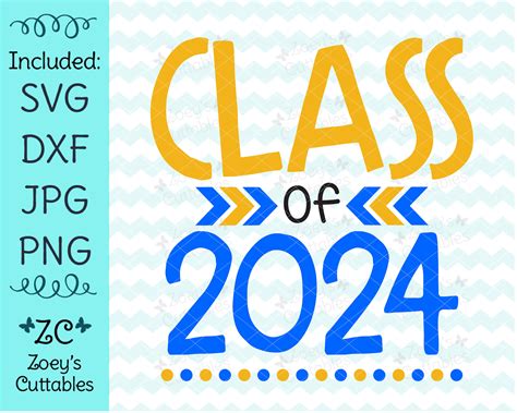 Class Of 2024 Svg Graduation Svg End Of School Year Etsy