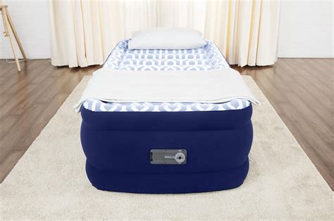 Bestway Tritech Air Mattress Twin 20 With Fashion Flock Top And