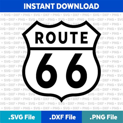 Route 66 Svg Route 66 Svg File Route 66 Dxf Route 66 Png Etsy Uk